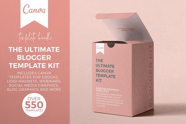Download The Blogger Template Kit for Canva