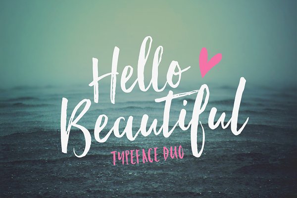 Download Hello Beautiful Font Duo + Swashes
