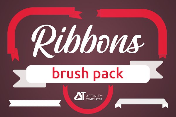 Download Ribbon Brush Pack for Affinity Apps