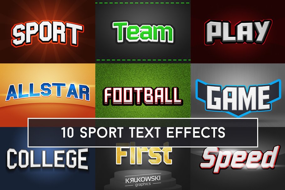 Download Sport Text Effects Mockup