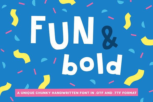 Download Fun & Bold handwritten font