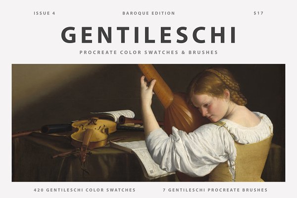 Download Gentileschi's Art Procreate Brushes