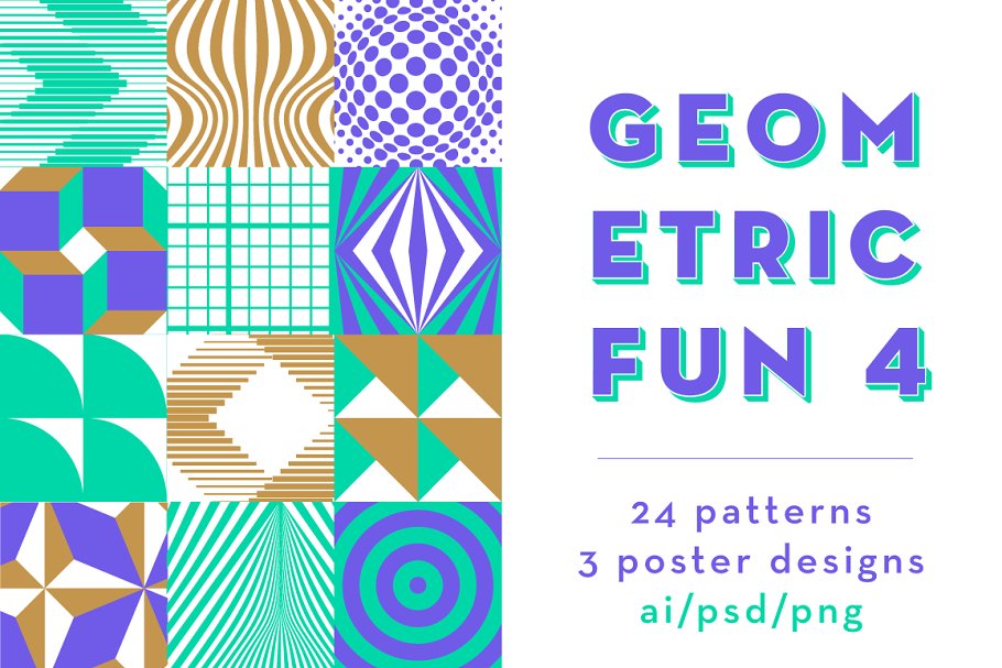 Download Geometric Fun 4 ~ 24 patterns