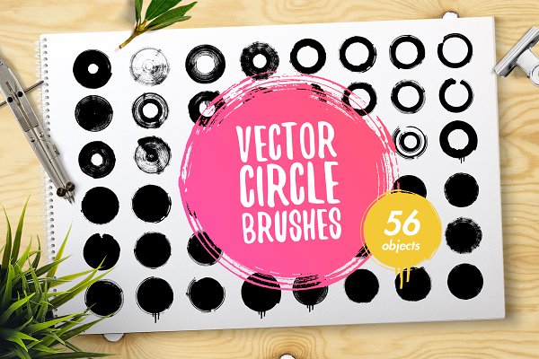 Download Vector circle brushes