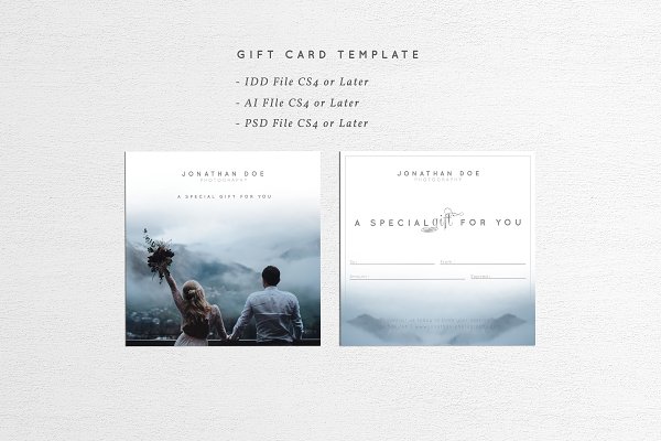 Download Photographer Gift Card Template