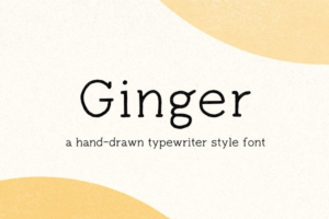 Download Ginger - Hand Drawn Typewriter Font