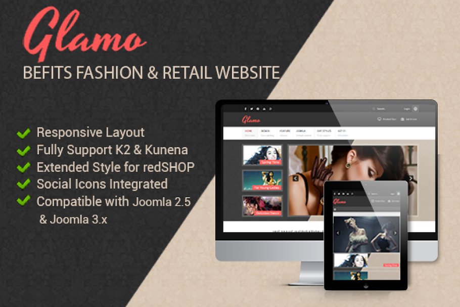 Download JSN Glamo - Befits Retail Websites