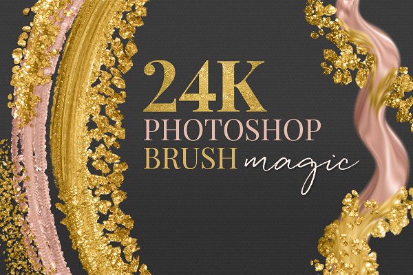 Download 24K Metallic Gold Brush Gold Effects