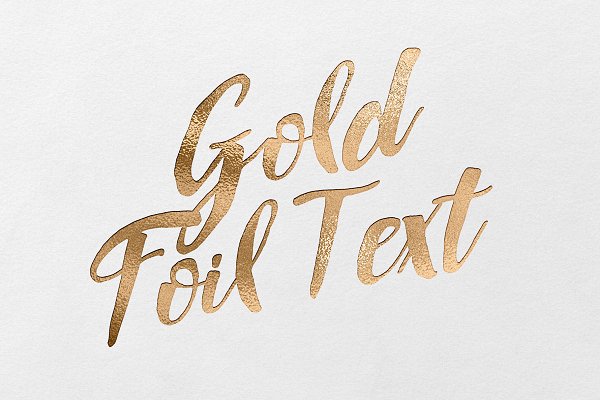 Download Gold Foil Font Text Effect Kit