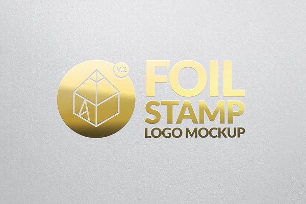 Download Foil Stamp Logo Mockup 2