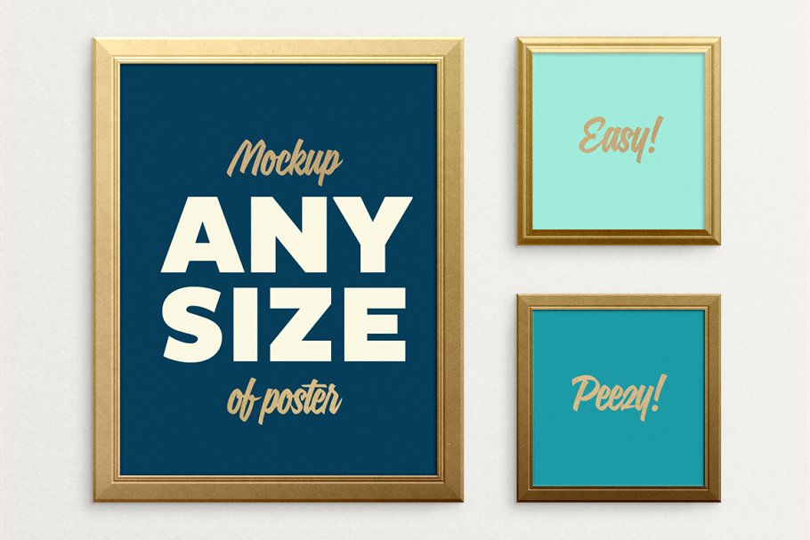 Download Poster Frame Mockup – fits ALL sizes