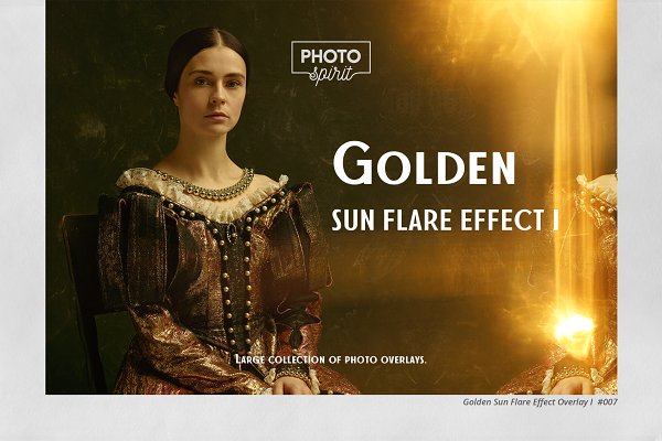 Download Golden Sun Flare Overlay Effect I