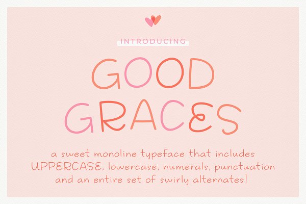 Download Good Graces | a cute & playful font