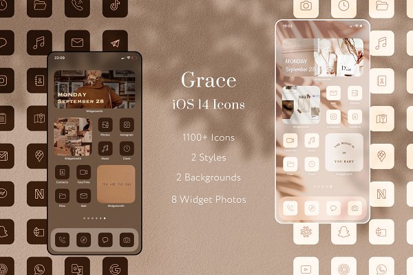 Download Grace - iOS 14 App Icons 1100+ Icons