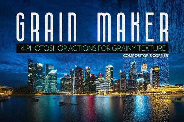 Download 14 Photoshop Grain Texture Actions