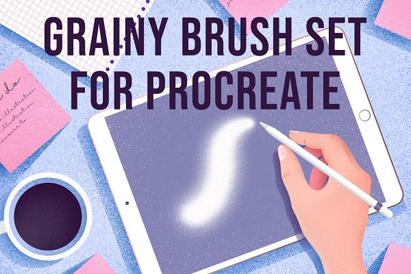 Download Grainy Brush Set For Procreate
