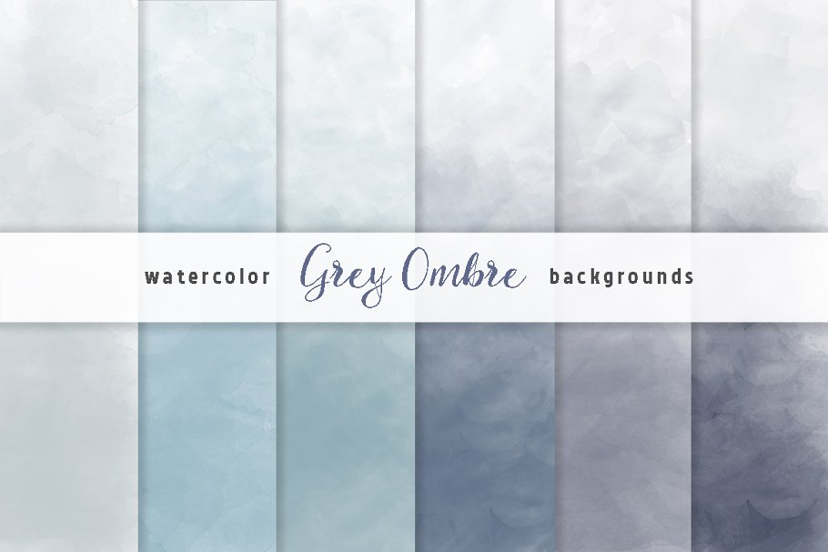 Download Grey Ombre Watercolor Backgrounds