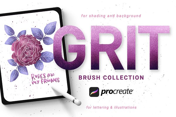 Download Grit Brushes for Procreate