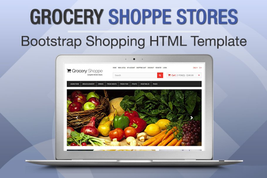 Download Grocery Shoppe Stores Bootstrap