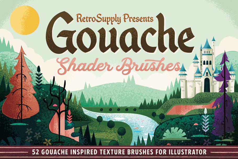 Download Gouache Shader Brushes | Illustrator