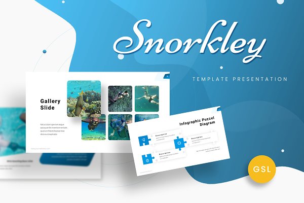 Download Snorkley - Diving Google Slides