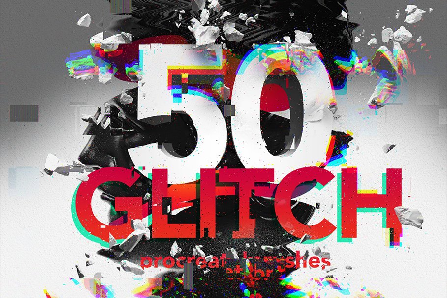 Download 50 procreate glitch brushes