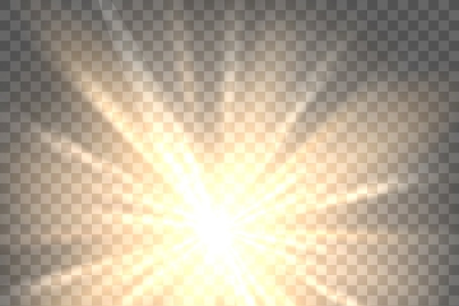 Download Sun rays on transparent background