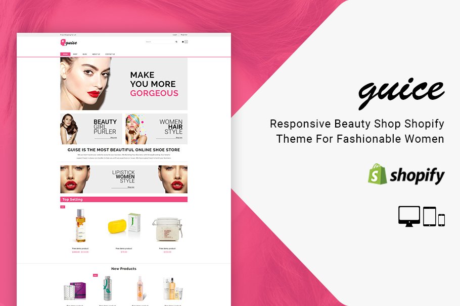 Download Guise Beauty Shop Shopify Theme
