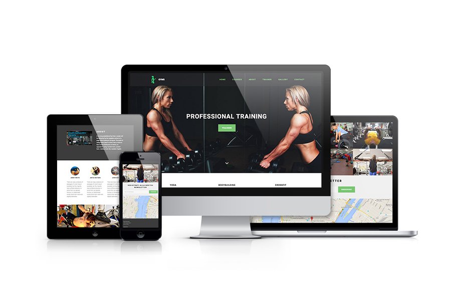 Download GYMS - One page fitness theme