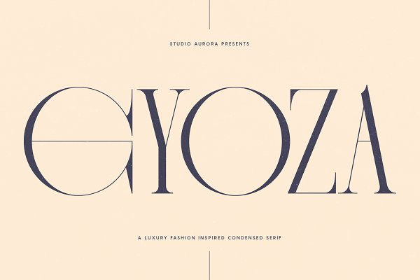 Download Gyoza Luxury Fashion Condensed Serif