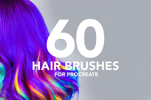 Download 60 Hair brushes for procreate