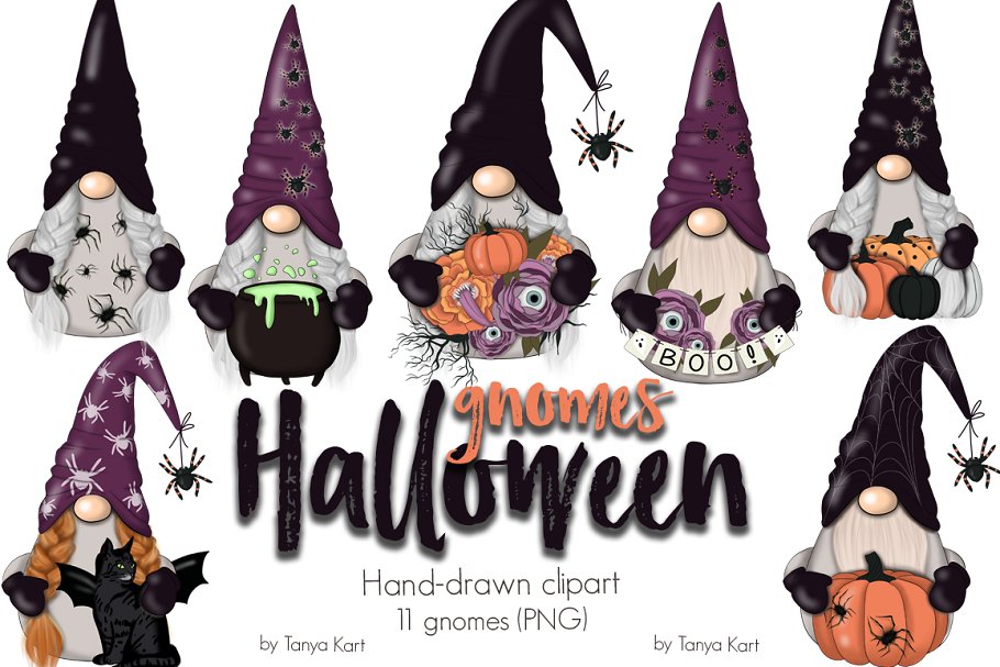 Download Halloween Gnomes Planner Icons