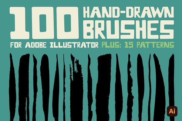 Download 50 Hand-Drawn Pattern Vector Brushes