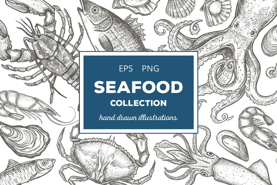 Download Seafood Illustrations