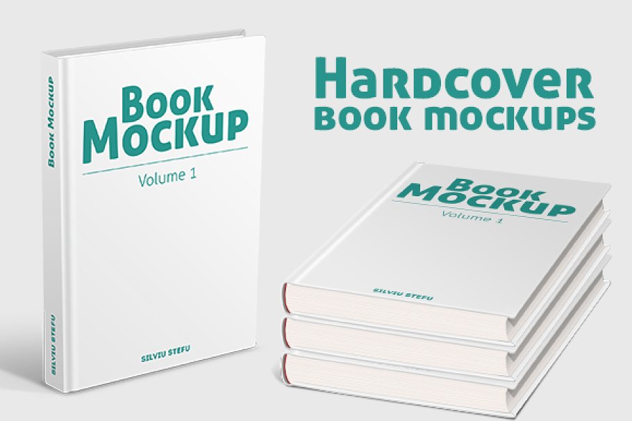 Download Hardcover Book Mockups