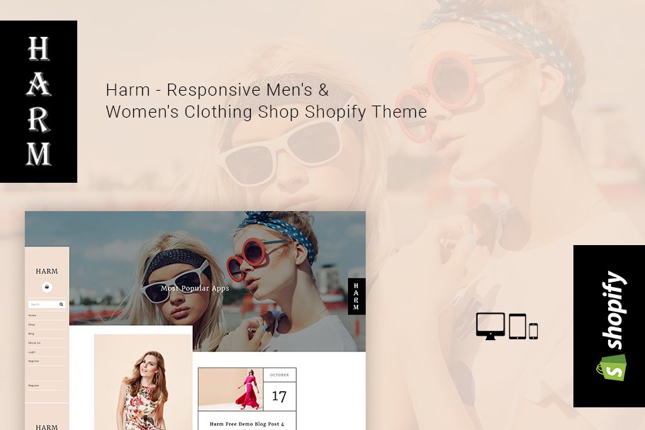 Download Harm Clothing Shop Shopify Theme