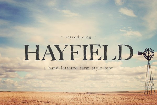 Download Hayfield Hand Lettered Font