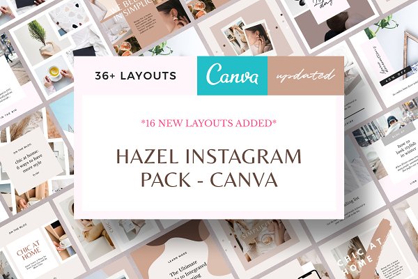 Download Hazel Instagram Pack - Canva