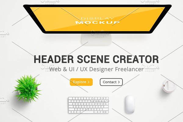Download Web designer header scene creator