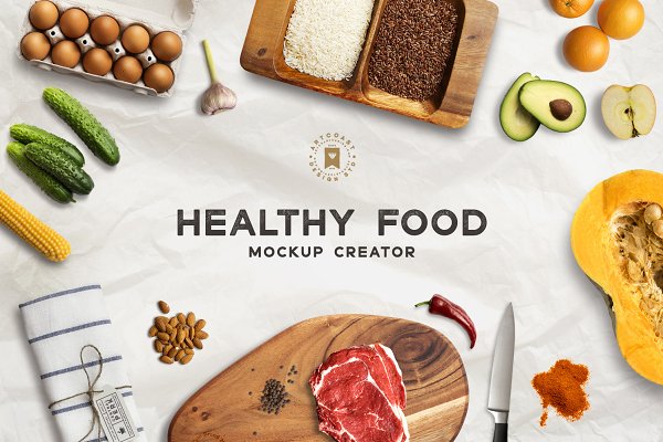 Download Healthy Food Mockup Creator