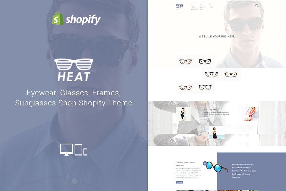 Download Heat Sunglass Shop Shopify Theme