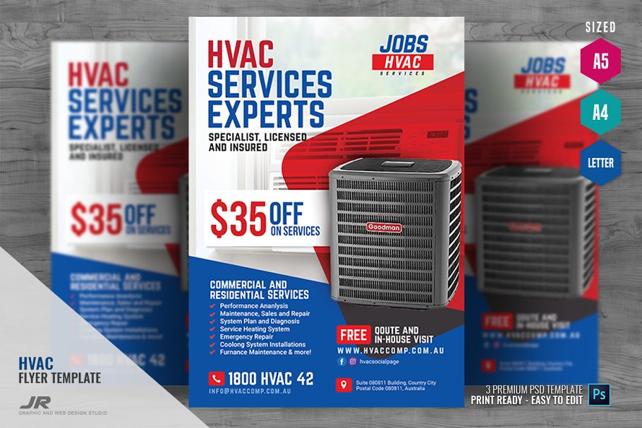 Download Heating and Cooling Service Flyer
