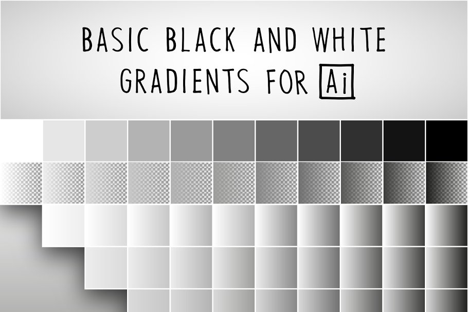 Download 65 BASIC BLACK AND WHITE GRADIENTS