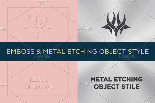 Download Emboss & Metal Etching Object Style