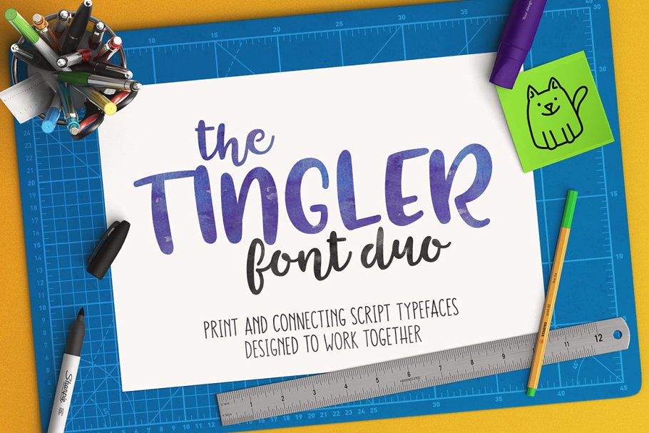 Download Tingler duo - two handwritten fonts