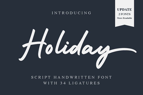 Download Holiday - Script Handwritten Font