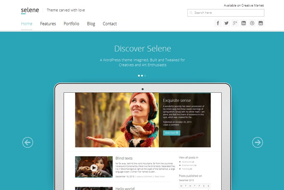 Download Selene - Responsive WordPress Theme