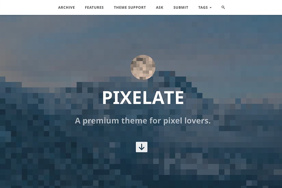 Download Pixelate Tumblr Theme