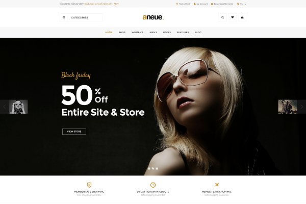 Download Aneue Glasses Store Magento 2 Theme