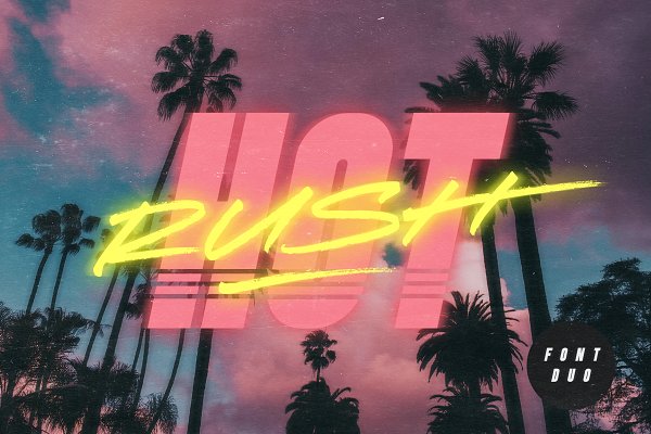 Download Hot Rush Font Duo